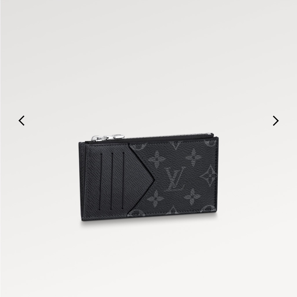 Gently loved Louis Vuitton card coin holder - black